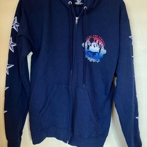 Disney Mickey Mouse Stars & Stripe Zip Up Hoodie